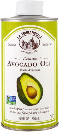 Avocado Oil, 16.9 fl oz (500 ml) by La Tourangelle-Mat, Keto Vänlig, Matolja Vin Och Ättika