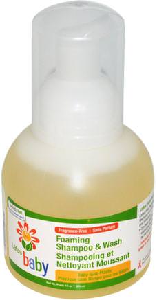 Baby, Foaming Shampoo and Wash, Fragrance-Free, 12 oz (354 ml) by Lafes Natural Body Care-Bad, Skönhet, Schampo, Duschgel