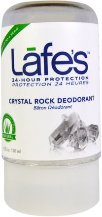 Crystal Rock Deodorant, 4.25 oz (120 ml) by Lafes Natural Body Care-Bad, Skönhet, Deodorant