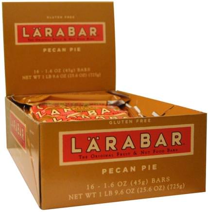 Pecan Pie, 16 Bars, 1.6 oz (45 g) Each by Larabar-Larabar, Mat, Hälsosam Tilltugg