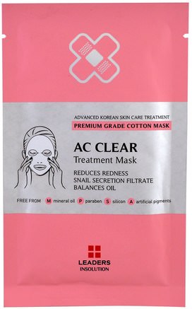 AC Clear Treatment Mask, 1 Mask by Leaders-Skönhet, Ansiktsmasker, Arkmaskar