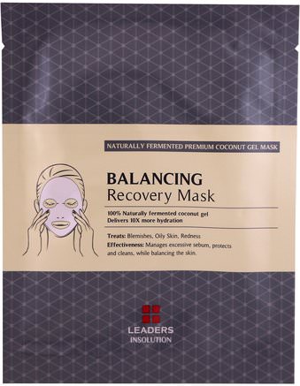 Coconut Gel Balancing Recovery Mask, 1 Mask, 30 ml by Leaders-Skönhet, Ansiktsmasker, Arkmaskar