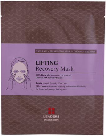 Coconut Gel Lifting Recovery Mask, 1 Mask, 30 ml by Leaders-Skönhet, Ansiktsmasker, Arkmaskar
