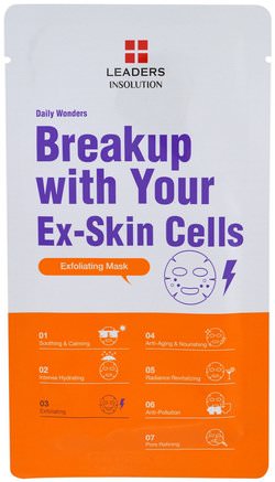 Daily Wonders, Breakup with Your Ex-Skin Cells Exfoliating Mask, 1 Mask by Leaders-Skönhet, Ansiktsmasker, Arkmaskar