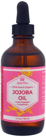 100% Pure & Organic Jojoba Oil, 4 fl oz (118 ml) by Leven Rose-Hälsa, Hud, Jojobaolja