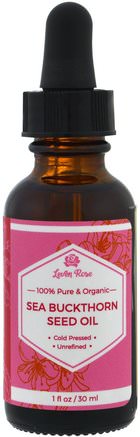 100% Pure & Organic Sea Buckthorn Seed Oil, 1 fl oz (30 ml) by Leven Rose-Kosttillskott, Havtorn