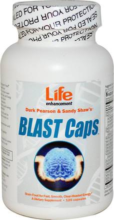 Blast Caps, 120 Capsules by Life Enhancement-Kosttillskott, Aminosyror, L Fenylalanin