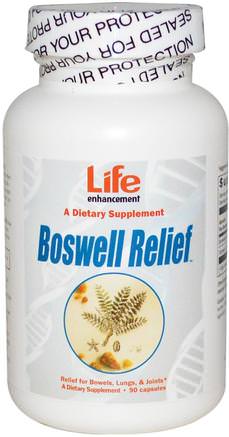 Boswell Relief, 90 Capsules by Life Enhancement-Kosttillskott, Antioxidanter, Curcumin, Hälsa, Kvinnor, Boswellia