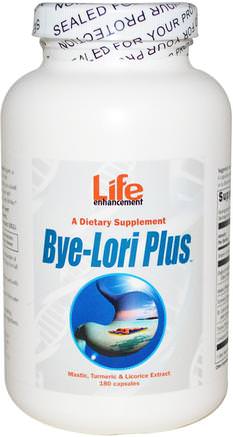 Bye-Lori Plus, 180 Capsules by Life Enhancement-Kosttillskott, Antioxidanter, Curcumin