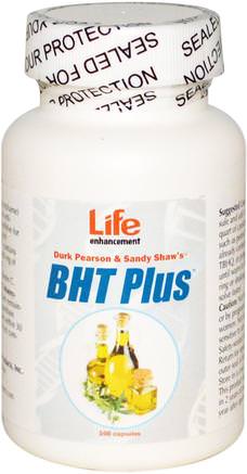 Durk Pearson & Sandy Shaws BHT Plus, 100 Capsules by Life Enhancement-Kosttillskott, Antioxidanter, Multivitaminer