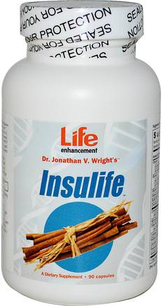 InsuLife, 90 Capsules by Life Enhancement-Hälsa, Blodsocker, Kosttillskott, Morbär