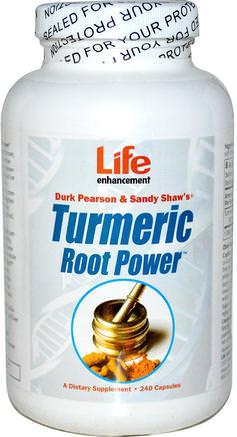 Turmeric Root Power, 240 Capsules by Life Enhancement-Kosttillskott, Antioxidanter, Curcumin