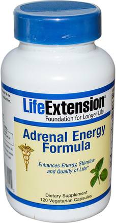 Adrenal Energy Formula, 120 Veggie Caps by Life Extension-Kosttillskott, Binjur, Energi