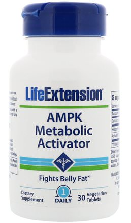 AMPK Metabolic Activator, 30 Vegetarian Tablets by Life Extension-Hälsa, Energi