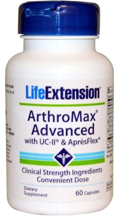 ArthroMax Advanced, With UC-II & AprsFlex, 60 Capsules by Life Extension-Hälsa, Ben, Osteoporos, Gemensam Hälsa