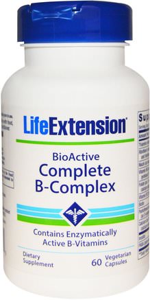 BioActive Complete B-Complex, 60 Veggie Caps by Life Extension-Vitaminer, Vitamin B-Komplex