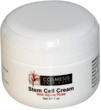 Cosmesis Skin Care, Stem Cell Cream, With Alphine Rose, 1 oz by Life Extension-Skönhet, Ansiktsvård, Krämer Lotioner, Serum