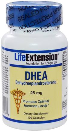 DHEA, 25 mg, 100 Capsules by Life Extension-Kosttillskott, Dhea, Hälsa