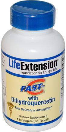 Fast-C with Dihydroquercetin, 120 Veggie Tabs by Life Extension-Vitaminer, Vitamin C
