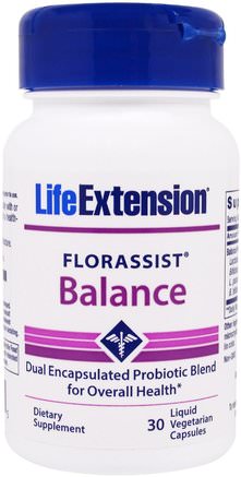 FlorAssist, Balance, 30 Liquid Veggie Caps by Life Extension-Kosttillskott, Probiotika, Stabiliserade Probiotika, Hälsa