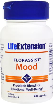 Florassist Mood, 60 Capsules by Life Extension-Hälsa, Humör, Kosttillskott, Probiotika
