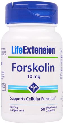 Forskolin, 10 mg, 60 Veggie Caps by Life Extension-Hälsa, Kost, Örter, Coleus Forskohlii