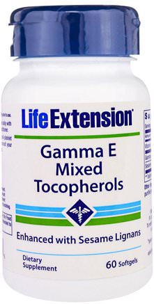 Gamma E Mixed Tocopherols, 60 Softgels by Life Extension-Vitaminer, Vitamin E