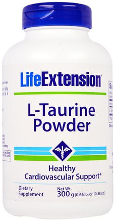 L-Taurine Powder, 10.58 oz (300 g) by Life Extension-Kosttillskott, Aminosyror, Taurin