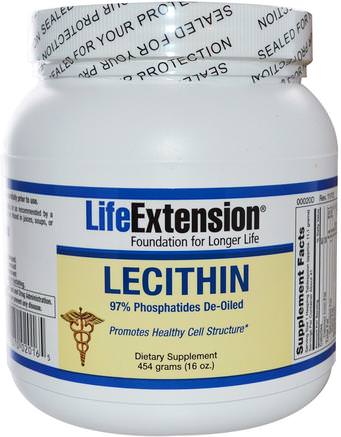 Lecithin, 16 oz (454 g) by Life Extension-Kosttillskott, Lecitin, Hälsa
