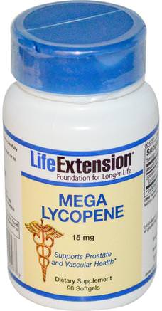Mega Lycopene, 15 mg, 90 Softgels by Life Extension-Kosttillskott, Antioxidanter