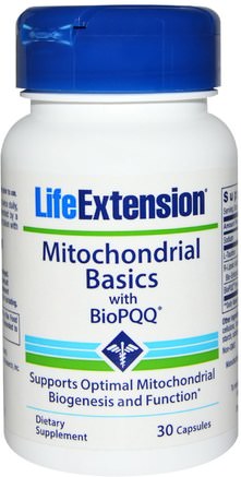 Mitochondrial Basics, with BioPQQ, 30 Capsules by Life Extension-Kosttillskott, Antioxidanter, Alfa-Liposyra, R-Liposyra, Taurin