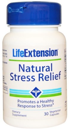 Natural Stress Relief, 30 Veggie Caps by Life Extension-Hälsa, Anti Stress