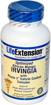 Optimized African Mango Irvingia, 120 Veggie Caps by Life Extension-Hälsa, Kost