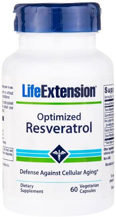 Optimized Reservatrol, 60 Veggie Caps by Life Extension-Kosttillskott, Resveratrol