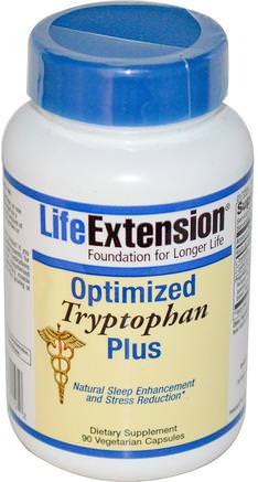 Optimized Tryptophan Plus, 90 Veggie Caps by Life Extension-Kosttillskott, L Tryptofan, Hälsa, Anti Stress