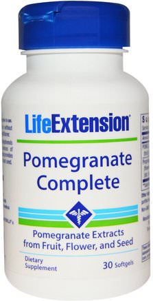 Pomegranate Complete, 30 Softgels by Life Extension-Kosttillskott, Antioxidanter