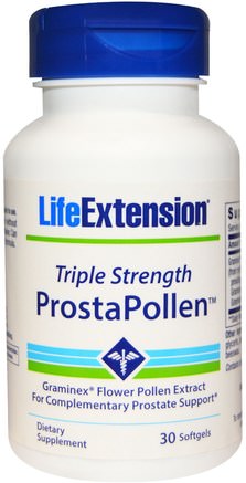ProstaPollen, Triple Strength, 30 Softgels by Life Extension-Hälsa, Män, Prostata