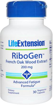 RiboGen French Oak Wood Extract, 200 mg, 30 Veggie Caps by Life Extension-Hälsa, Energi