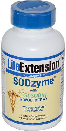 SODzyme with GliSODin & Wolfberry, 90 Veggie Caps by Life Extension-Kosttillskott, Superoxid Dismutas Sod Glisodin