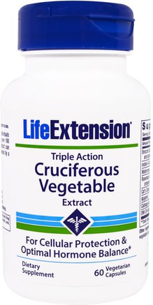 Triple Action Cruciferous Vegetable Extract, 60 Veggie Caps by Life Extension-Hälsa, Detox