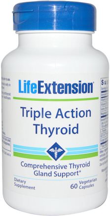 Triple Action Thyroid, 60 Veggie Caps by Life Extension-Hälsa, Sköldkörtel