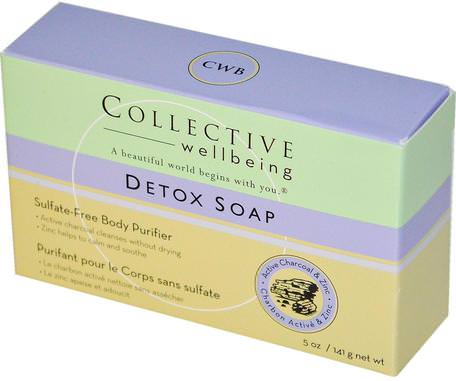 Collective Wellbeing, Detox Soap, 5 oz (141 g) by Life Flo Health-Skönhet, Ansiktsvård