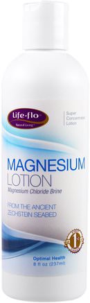 Magnesium Lotion, 8 fl oz (237 ml) by Life Flo Health-Bad, Skönhet, Kroppslotion, Mineraler, Magnesiumklorid