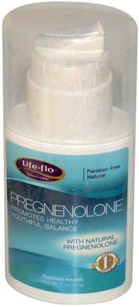 Pregnenolone, 2 oz (57 g) by Life Flo Health-Hälsa, Kvinnor, Progesteronkrämprodukter, Tillskott, Pregnenolon