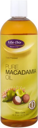 Pure Macadamia Oil, 16 fl oz (473 ml) by Life Flo Health-Hälsa, Hud, Massageolja