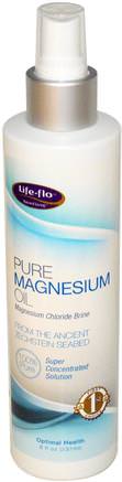 Pure Magnesium Oil, 8 oz (237 ml) by Life Flo Health-Kosttillskott, Mineraler, Magnesiumklorid