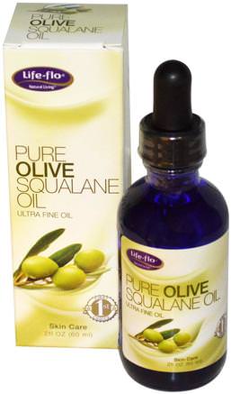 Pure Olive Squalane Oil, Skin Care, 2 fl oz (60 ml) by Life Flo Health-Hälsa, Kvinnor, Hud