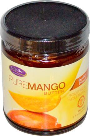 PureMango Butter, Expeller Pressed, 9 fl oz (266 ml) by Life Flo Health-Bad, Skönhet, Kroppslotion, Sheasmör