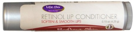 Retinol Lip Conditioner, Radiant Skin, 0.15 oz (4.25 g) by Life Flo Health-Bad, Skönhet, Läppvård, Ansiktsvård