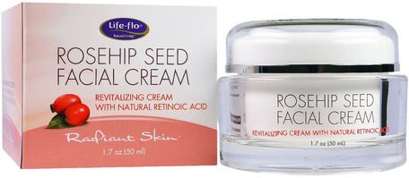 Rosehip Seed Facial Cream, 1.7 oz (50 ml) by Life Flo Health-Skönhet, Ansiktsvård, Krämer Lotioner, Serum, Hud Typ Anti Aging Hud
